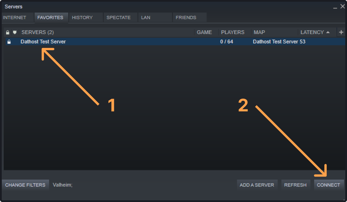Steam favorites list